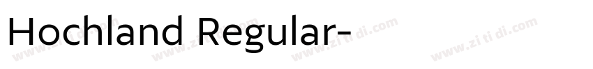 Hochland Regular字体转换